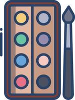 Colour box linear color illustration vector