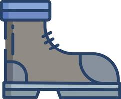 semental zapato lineal color ilustración vector