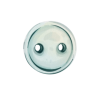 acuarela circular dos agujeros botón aislado Moda accesorio para artístico Moda ilustración png