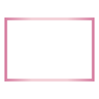 rosado marco aislado en transparente antecedentes png