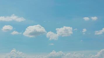 Timelapse of blue sky with clouds background video