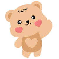 fofa Urso de pelúcia Urso desenho animado. png