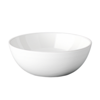 Facile blanc céramique vide bol. à manger bol avec minimaliste appel. isolé sur Contexte png