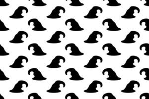 Halloween hat seamless pattern design vector