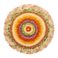 Fajita Würze Mandala ein rauchig Mandala von Fajita Würze mit Paprika und Knoblauch Pulver wirbelnd png