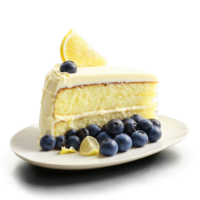 mirtillo Limone torta con strati di umido Limone torta mirtillo composta e Limone buttercream glassa png