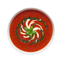 Tomate und geröstet rot Pfeffer Suppe ein glatt Mischung von Tomaten und geröstet rot Pfeffer png