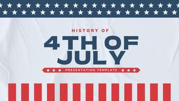 4th of July History Presentation Template