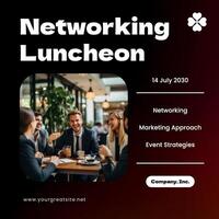 Networking Luncheon Company Linkedin Post template