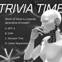 Generative AI Trivia Time for Linkedin Post template