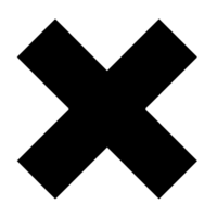 An X Symbol on a Transparent Background png