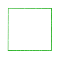 Green Square Frame on a Transparent Background png