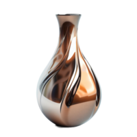 A large, shiny, vase with a spiral design png