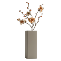 un' vaso con un' Marrone base si siede su un' trasparente sfondo png