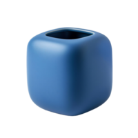 A ceramic cup with a square shape on a transparent background png