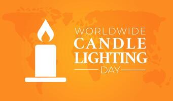 Worldwide Candle Lighting Day Background Illustration vector