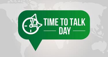 Nice Time To Talk Day Background Banner Illustration vector