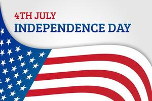4th July Independence Day Background Banner vector