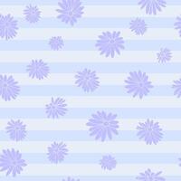 Floral Striped Seamless Pattern Background vector