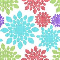 Colorful Floral Leaf Repeat Pattern Background vector