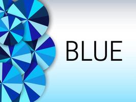 Blue Color Background Illustration Banner with Blue Shade Color Wheels vector