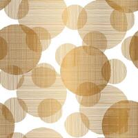 Elegant Gold Geometric Pattern Design on White Background with Circles vector