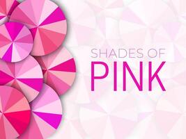 Shades of Pink Color Background Illustration Design vector