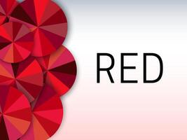 Red Color Background Illustration Banner with Red Shade Color Wheels vector