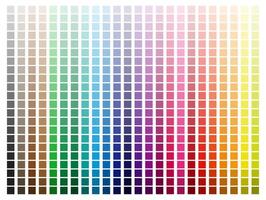 Color Palette with Every Hue Light to Dark vector