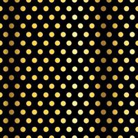 Gold Dot Pattern on Black Background vector