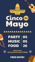 Blue Cinco de Mayo Music Party template