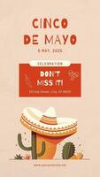 Illustration Cinco De Mayo Celebration Instagram Story template