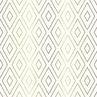 Simple Gold Rhombus Pattern on White Background vector