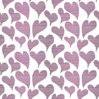 Rose Gold Heart Seamless Pattern Design on White Background vector