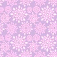 Pink and Purple Floral Repeat Pattern Background Design vector