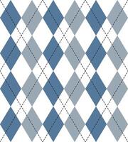 Traditional Blue Rhombus Seamless Pattern Design vector