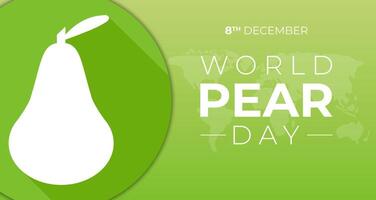 World Pear Day Background Illustration vector