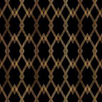 Geometric Gold Rhombus Pattern with Black Background vector