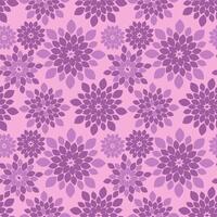 Purple Abstract Floral Repeat Pattern Background vector