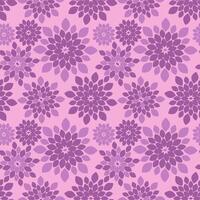 Purple Abstract Floral Repeat Pattern Background vector