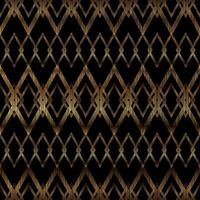 Abstract Indie Tribal Rhombus Pattern Background in Gold and Black Color vector