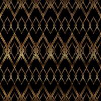 Abstract Indie Tribal Rhombus Pattern Background in Gold and Black Color vector