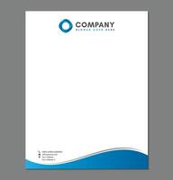 Blank Letterhead Template for Print with Logo vector