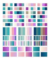 Cold Color Palette Swatches Design vector