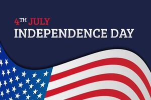 4th July Independence Day Background Illustration vector
