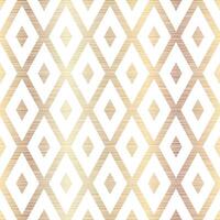 Elegant Gold Rhombus Seamless Pattern Design With Stripes vector