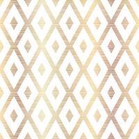 Elegant Gold Rhombus Seamless Pattern Design With Stripes vector