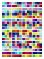 color paletas con muestras para diseño vector
