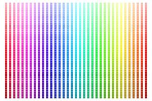 color paleta con cada matiz ligero a oscuro vector