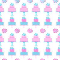 Cake Pattern Background vector